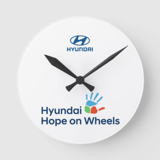 Hope On Wheels Logotyp T-Shirt Rund Klocka