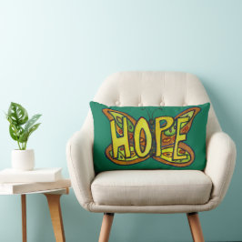 Hope Ord Art Grönt Butterfly Accent Dekorativ kudd Lumbarkudde