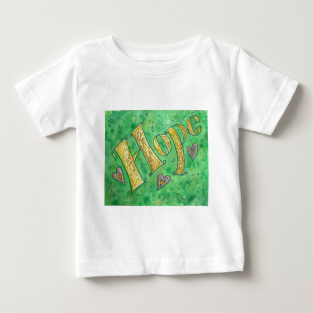 Hope Ord Art Inspirational Anpassningsbar T-Shirts (Framsida)