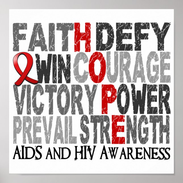 Hope Ord Collage AIDS Poster (Framsidan)