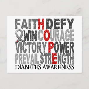 Hope Ord Collage Diabetes Vykort