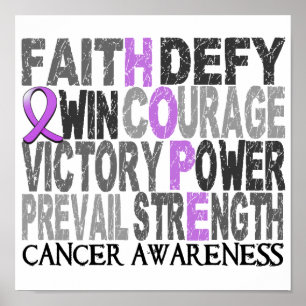 Hope Ord Collage General Cancer Poster