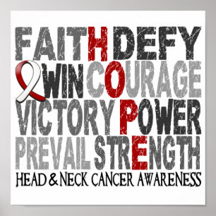 Hope Ord Collage Head Nacke Cancer Poster