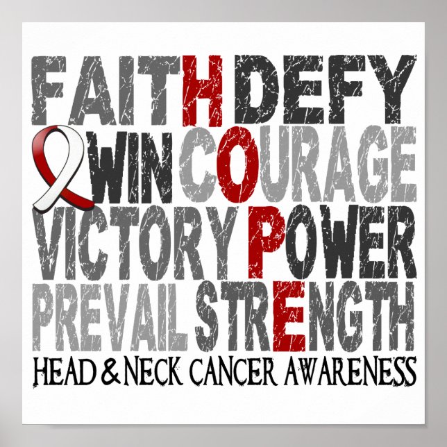 Hope Ord Collage Head Nacke Cancer Poster (Framsidan)
