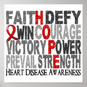 Hope Ord Collage Heart Disease Poster
