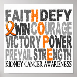 Hope Ord Collage Kidney Cancer Poster