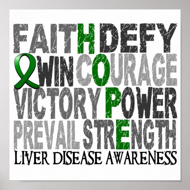 Hope Ord Collage Liver Disease Poster (Framsidan)