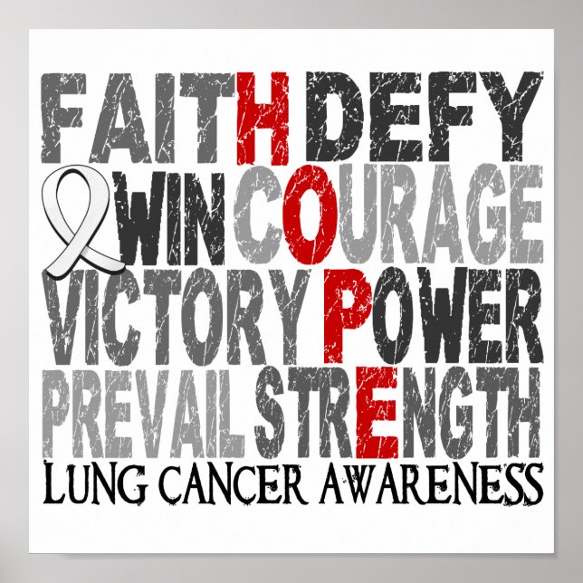 Hope Ord Collage Lung Cancer Poster (Framsidan)
