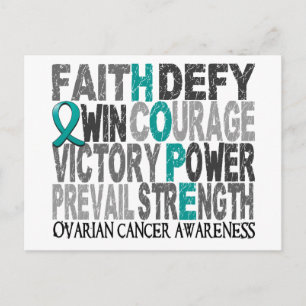 Hope Ord Collage Ovarian Cancer Vykort