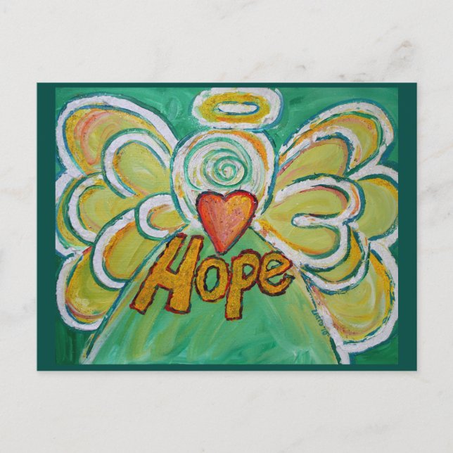 Hope Ord inspirational Angel-vykort Vykort (Framsida)