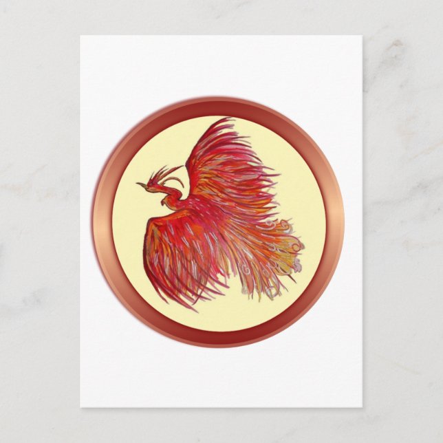 Hope over Pain Phoenix Vykort (Framsida)