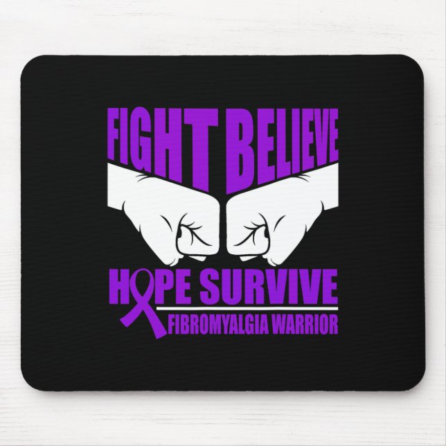 Hope Överlev Fibromyalgia Warrior Musmatta (Framsidan)