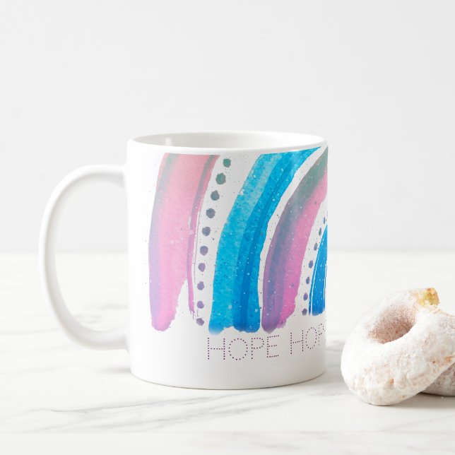 HOPE Pastel Rainbow Kaffemugg (Med munk)
