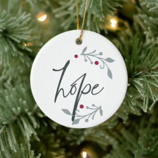 Hope Personalized Christmas Julgransprydnad Keramik