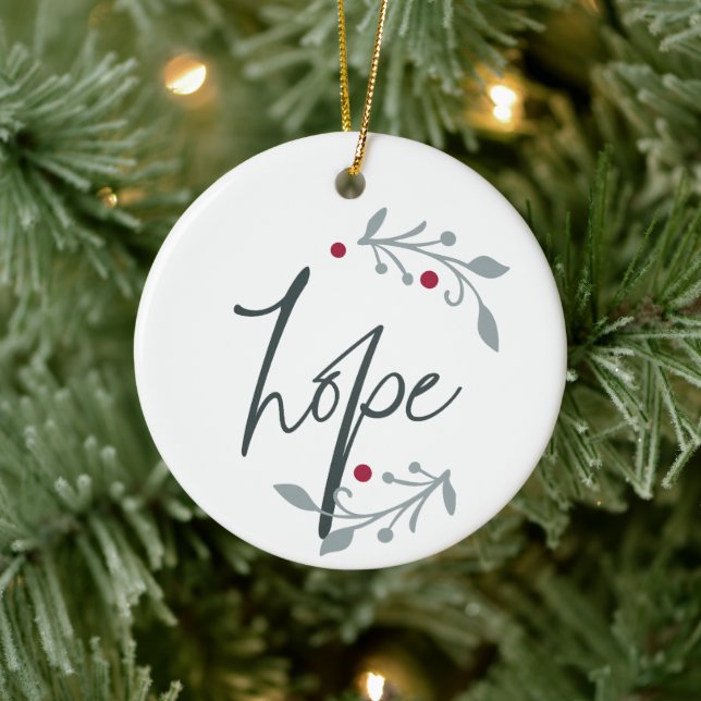 Hope Personalized Christmas Julgransprydnad Keramik (Träd)
