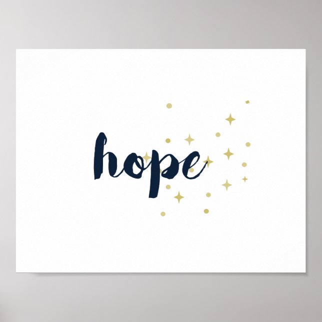 Hope Poster - White (Framsidan)