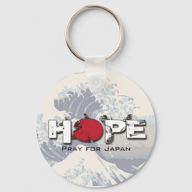 HOPE - Pray for Japan Nyckelrings Nyckelring (Framsida)