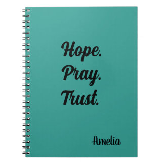 Hope Pray Trust Personlig Anteckningsbok