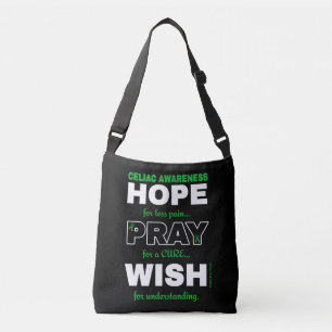 Hope Pray Wish..Celiac Axelväska