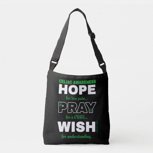 Hope Pray Wish..Celiac Axelväska (Framsida)