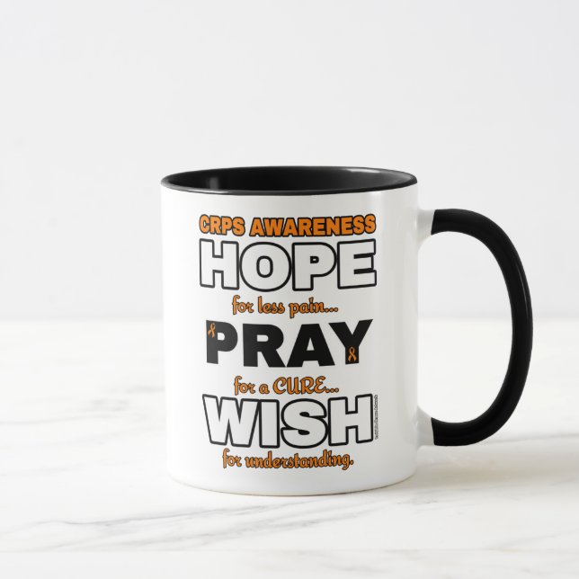 Hope Pray Wish...CRPS Mugg (Höger)