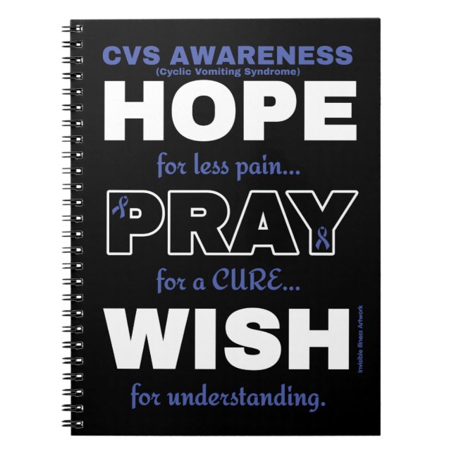 Hope Pray Wish...CVS Anteckningsbok (Framsidan)
