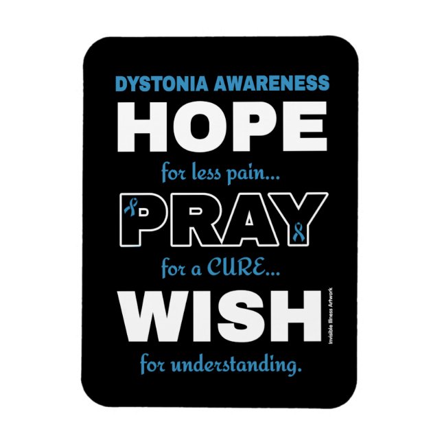 Hope Pray Wish.. Dystonia Magnet (Vertikal)