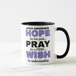 Hope Pray Wish...Lupus Two Tone Coffee Mugg