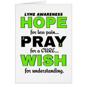 Hope Pray Wish..Lyme Hälsningskort
