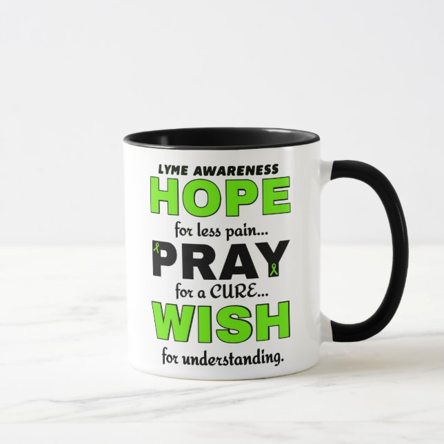 Hope Pray Wish...Lyme Two-Tone Coffee Mugg (Höger)
