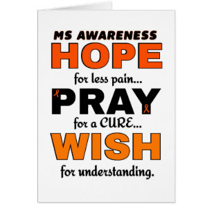 Hope Pray Wish...MS Hälsningskort