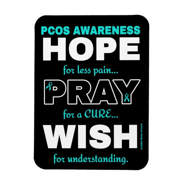 Hope Pray Wish...PCOS Magnet (Vertikal)