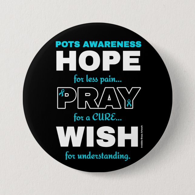 Hope Pray Wish...POTS Knapp (Framsida)