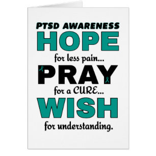 Hope Pray Wish...PTSD Hälsningskort