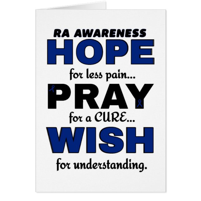 Hope Pray Wish...RA Hälsningskort (Framsidan)