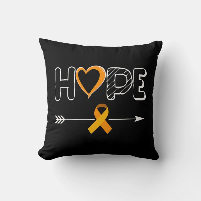 HOPE Products Leukemia Products Ribbon Leukemia Aw Kudde (Framsida)