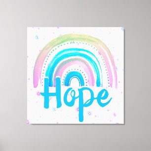 Hope Rainbow med Spiral Canvastryck