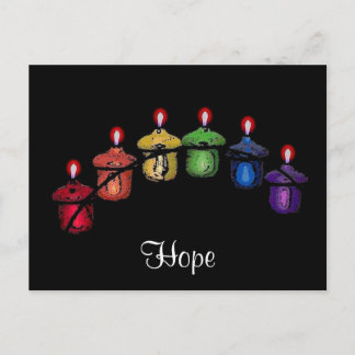 Hope Rainbow Postcard Vykort