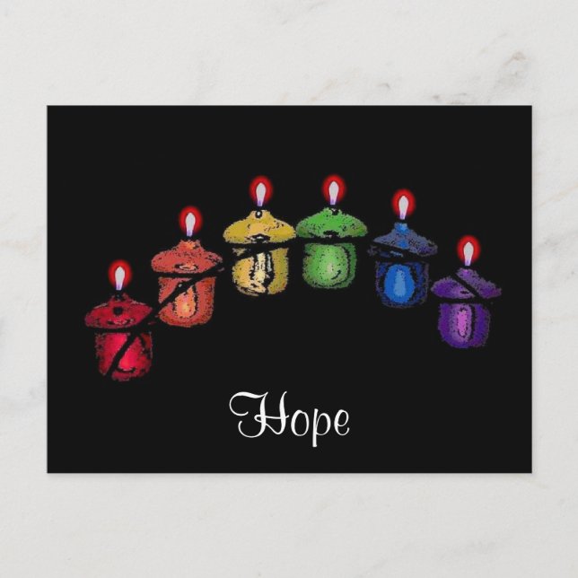 Hope Rainbow Postcard Vykort (Framsida)