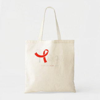 Hope Red Ribbon World AIDS Day HIV Disease Awarene Tygkasse