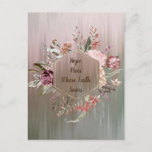Hope Rises where Faith Soars Postcard Vykort