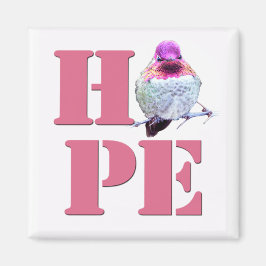 HOPE Rosa Anna's Hummingbird Photo Magnet