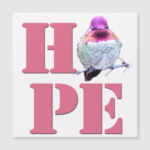 HOPE Rosa Anna's Hummingbird Photo Magnetic