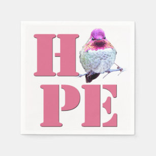 HOPE Rosa Annas kolibri Foto serviett Pappersservett