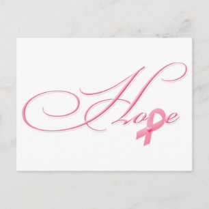Hope - Rosa Ribbon Vykort