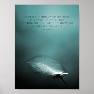 Hope - sak med fjädrar poster