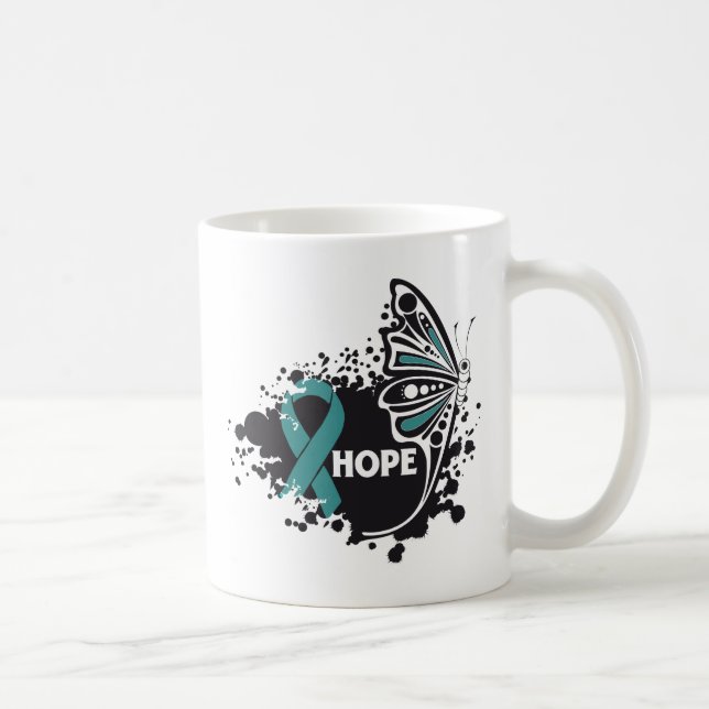 Hope Scleroderma Butterfly Kaffemugg (Höger)