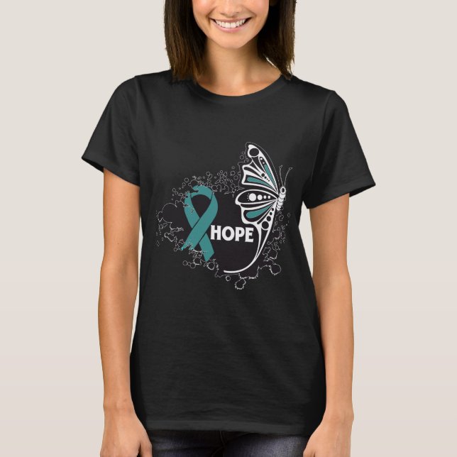 Hope Scleroderma Butterfly T-shirt (Framsida)