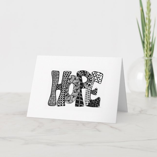 HOPE som inspirationell akronym Kort (Framsida)