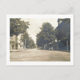 Hope St., Hackettstown, New jersey Vintage Vykort